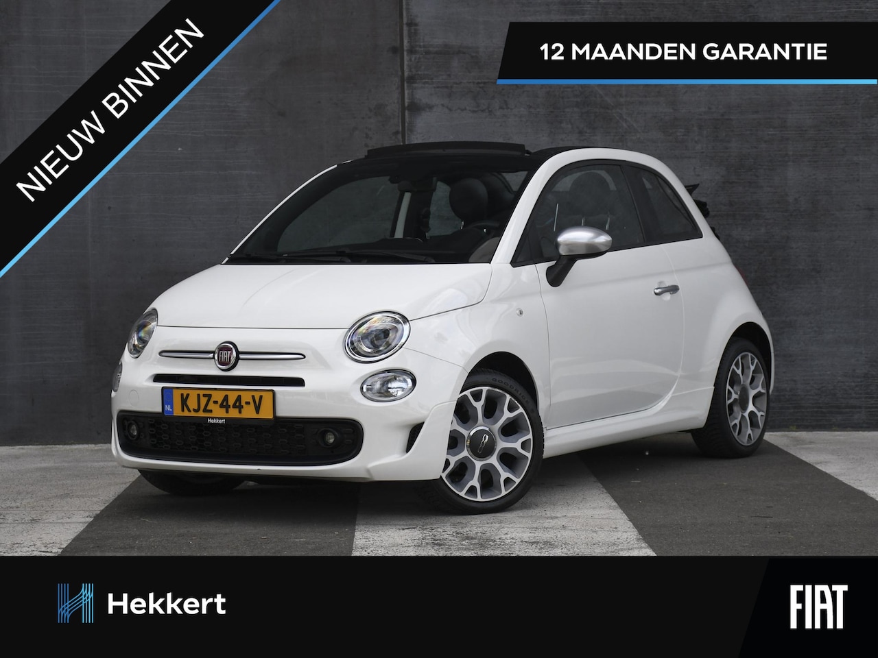 Fiat 500 C - Sport 1.0 Hybrid 70pk 16''LM | CRUISE.C | DAB | AIRCO | PDC ACHTER | 12 MND GARANTIE - AutoWereld.nl