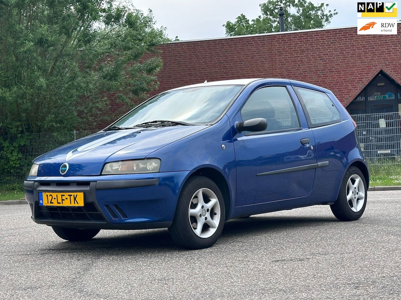 Fiat Punto - 1.2 ELX Ijskoude airco*17-05-2027 APK*Elektrische ramen*NAP*Stuurbekrachtiging* - AutoWereld.nl