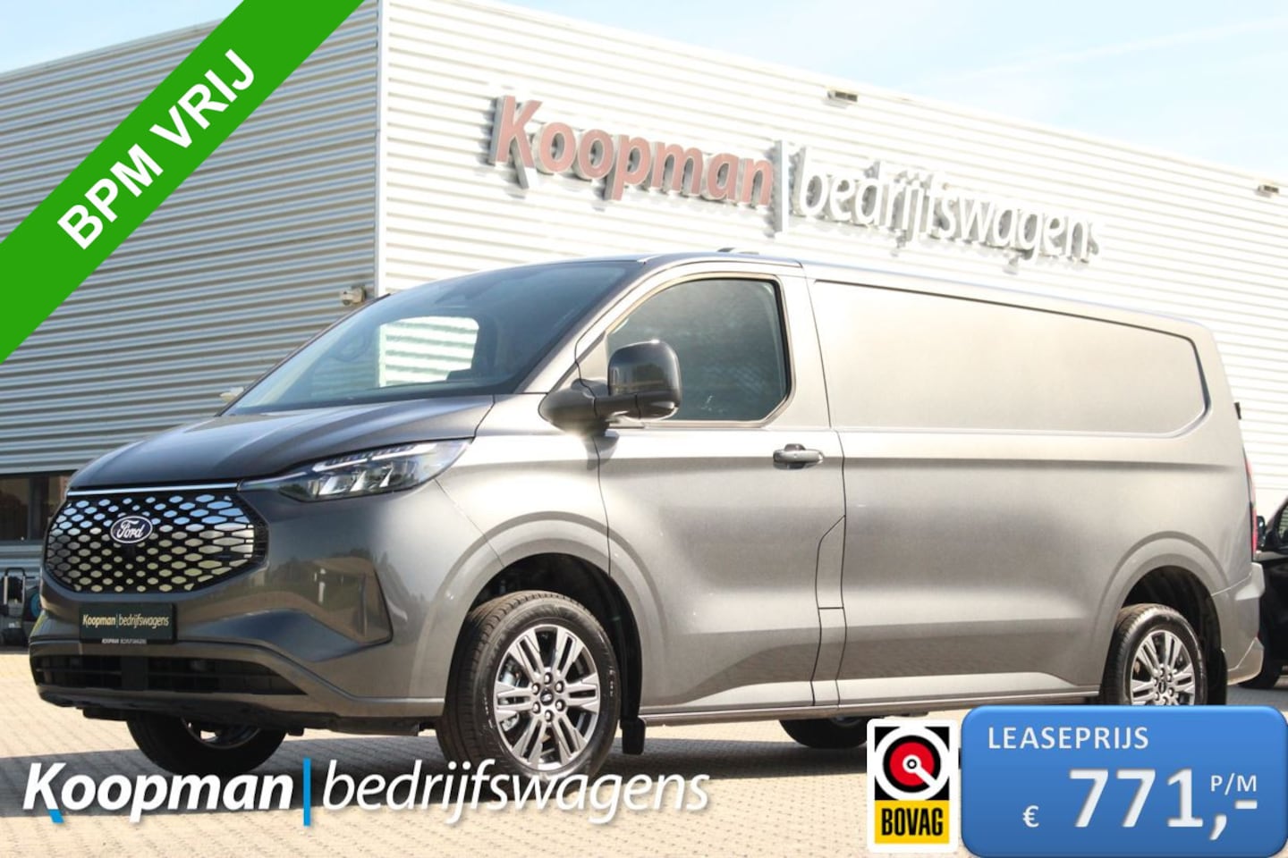 Ford Transit Custom - E-Transit 340 L2H1 Limited | 71 kWh | 160kW/218pk | Driver Assist | Adap. Cruise | Camera - AutoWereld.nl