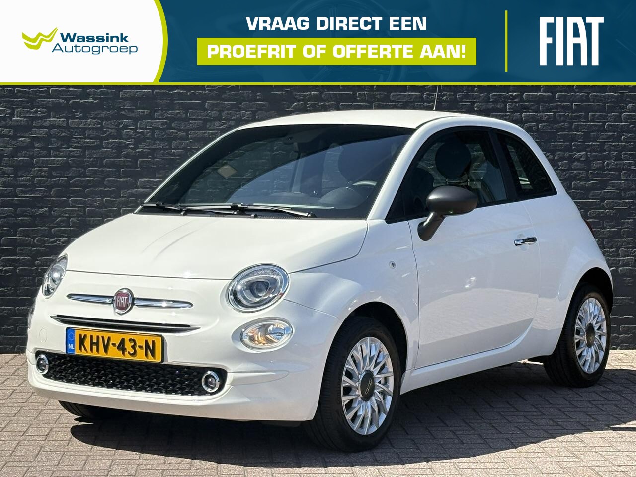 Fiat 500 - 1.0 Hybrid | Apple Carplay | Parkeersensoren achter | Cruise Control | Lage kilometerstand - AutoWereld.nl