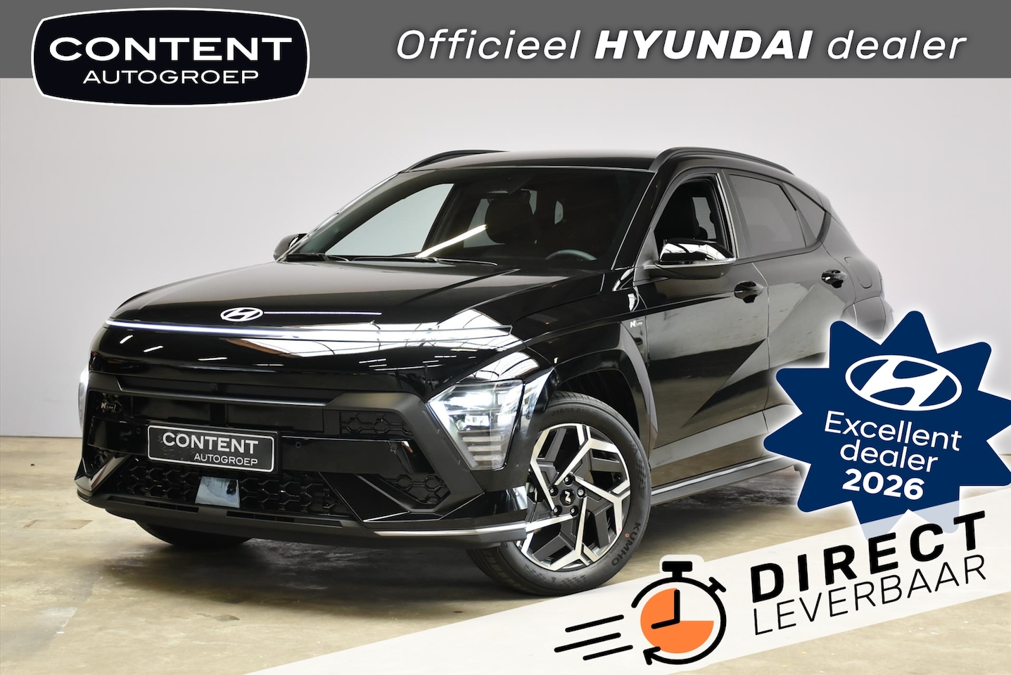 Hyundai Kona - 1.6 GDI HEV DCT N-Line I Voorraadvoordeel ! - AutoWereld.nl