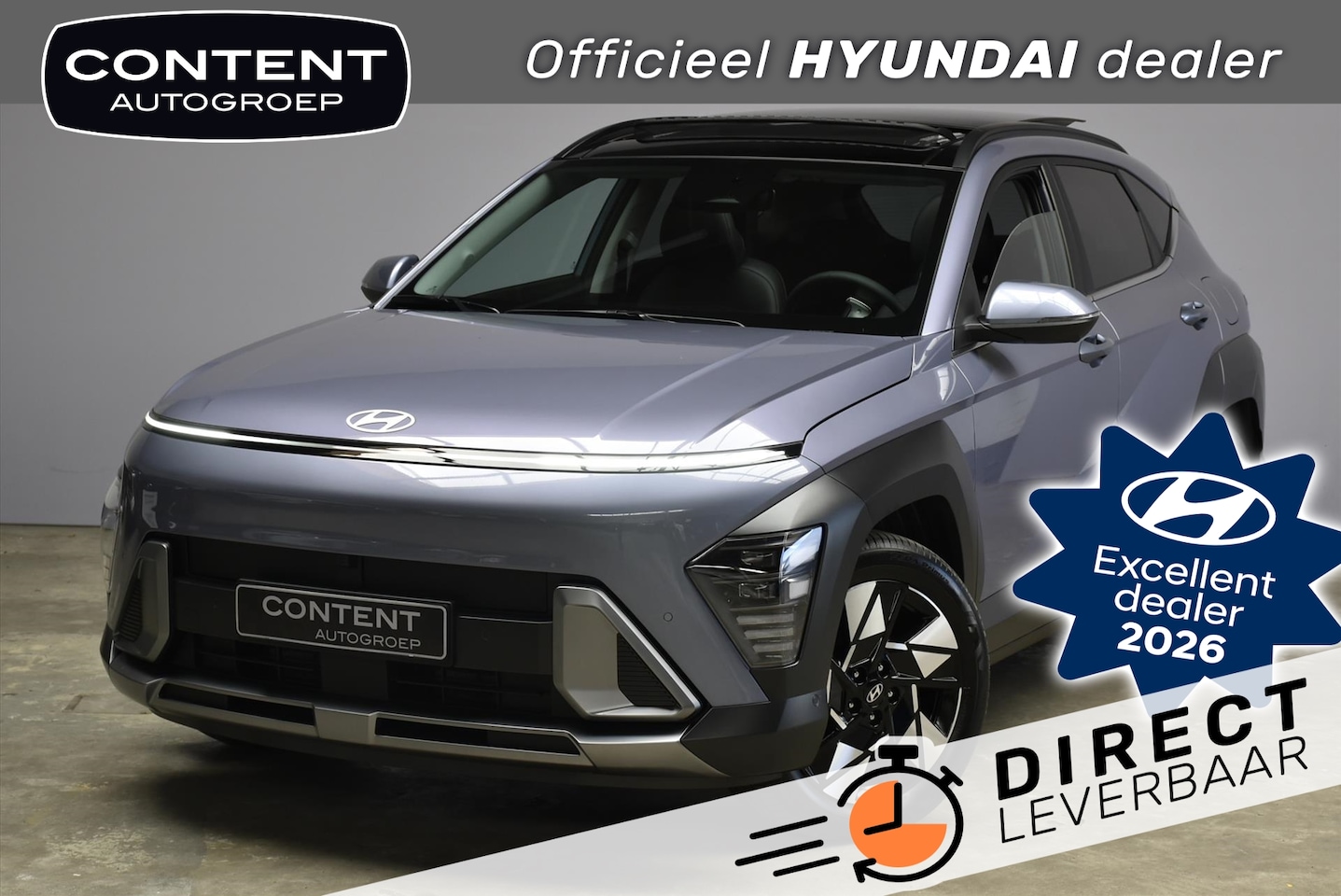 Hyundai Kona - 1.6 GDI HEV 138pk DCT Premium Sky I Voorraadvoordeel ! - AutoWereld.nl