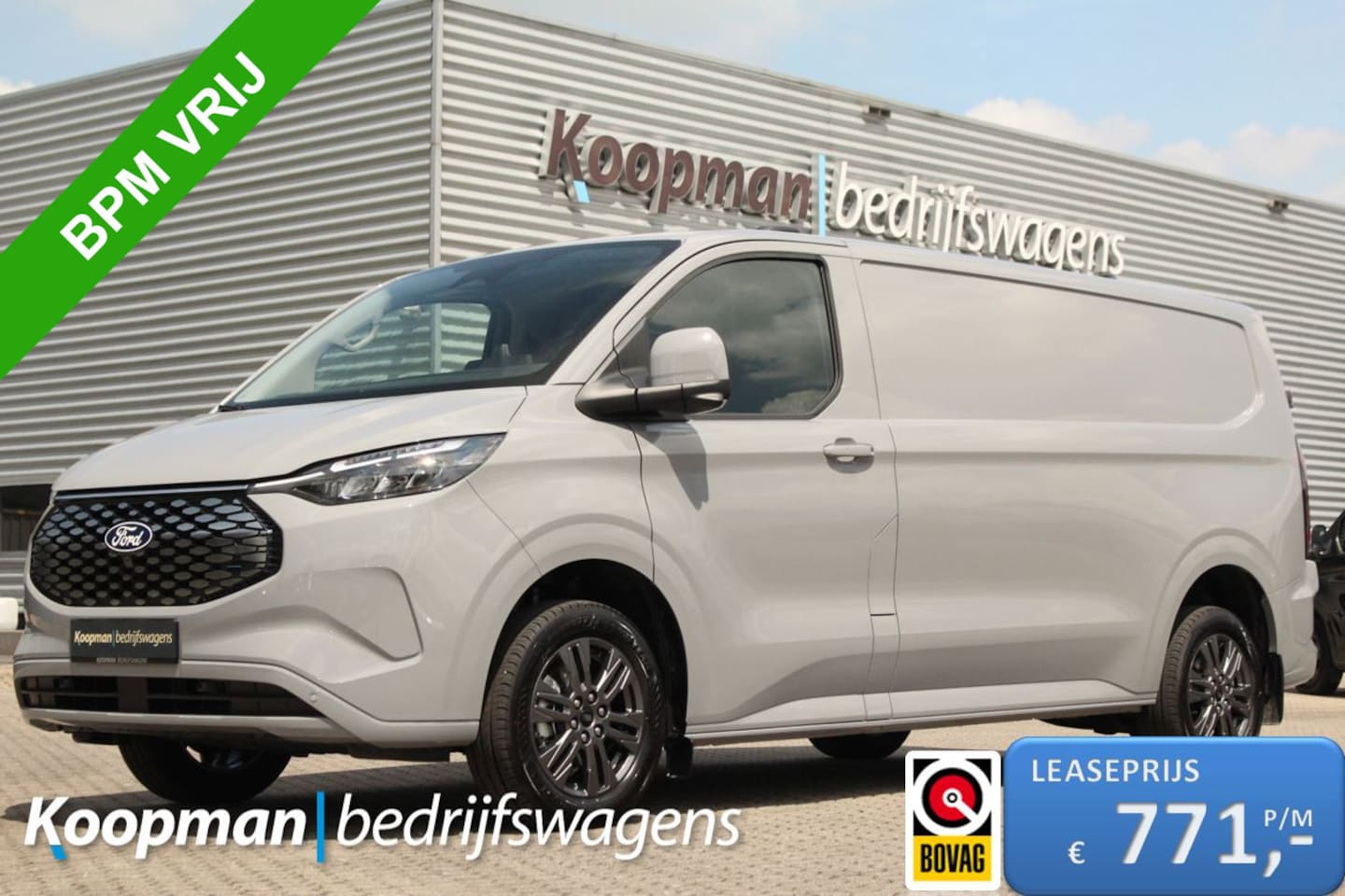 Ford Transit Custom - E-Transit 340 L2H1 Limited | 71 kWh | 160kW/218pk | Driver Assist | Adap. Cruise | Camera - AutoWereld.nl