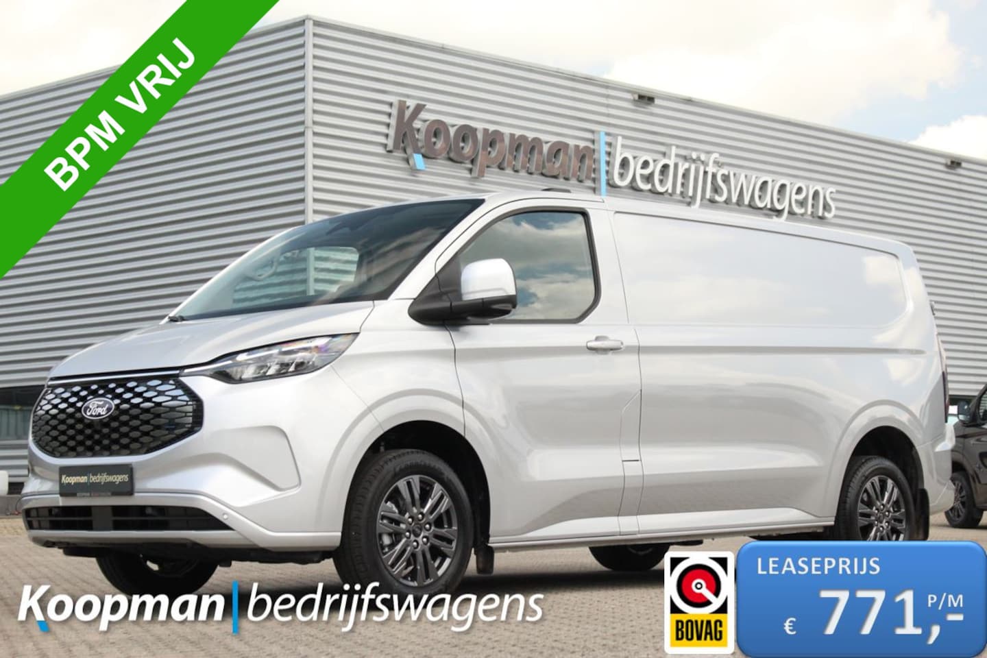 Ford Transit Custom - E-Transit 340 L2H1 Limited | 71 kWh | 160kW/218pk | Driver Assist | Adap. Cruise | Camera - AutoWereld.nl