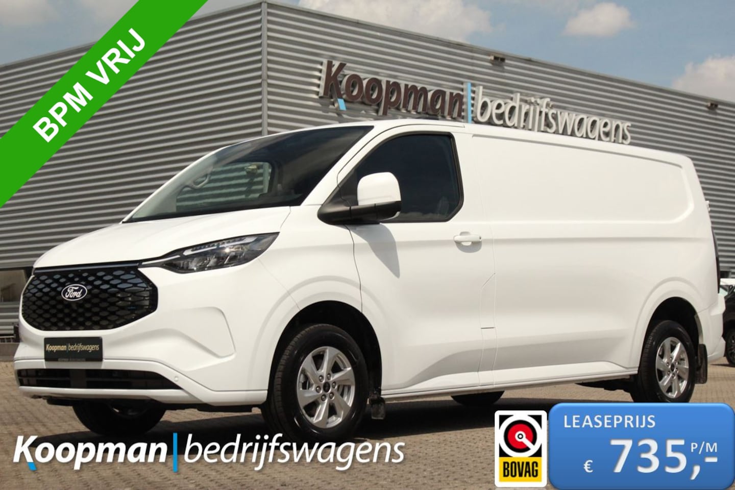 Ford Transit Custom - E-Transit 340 L2H1 Limited | 71 kWh | 160kW/218pk | Stoel + Stuurverwarming | Camera | Car - AutoWereld.nl