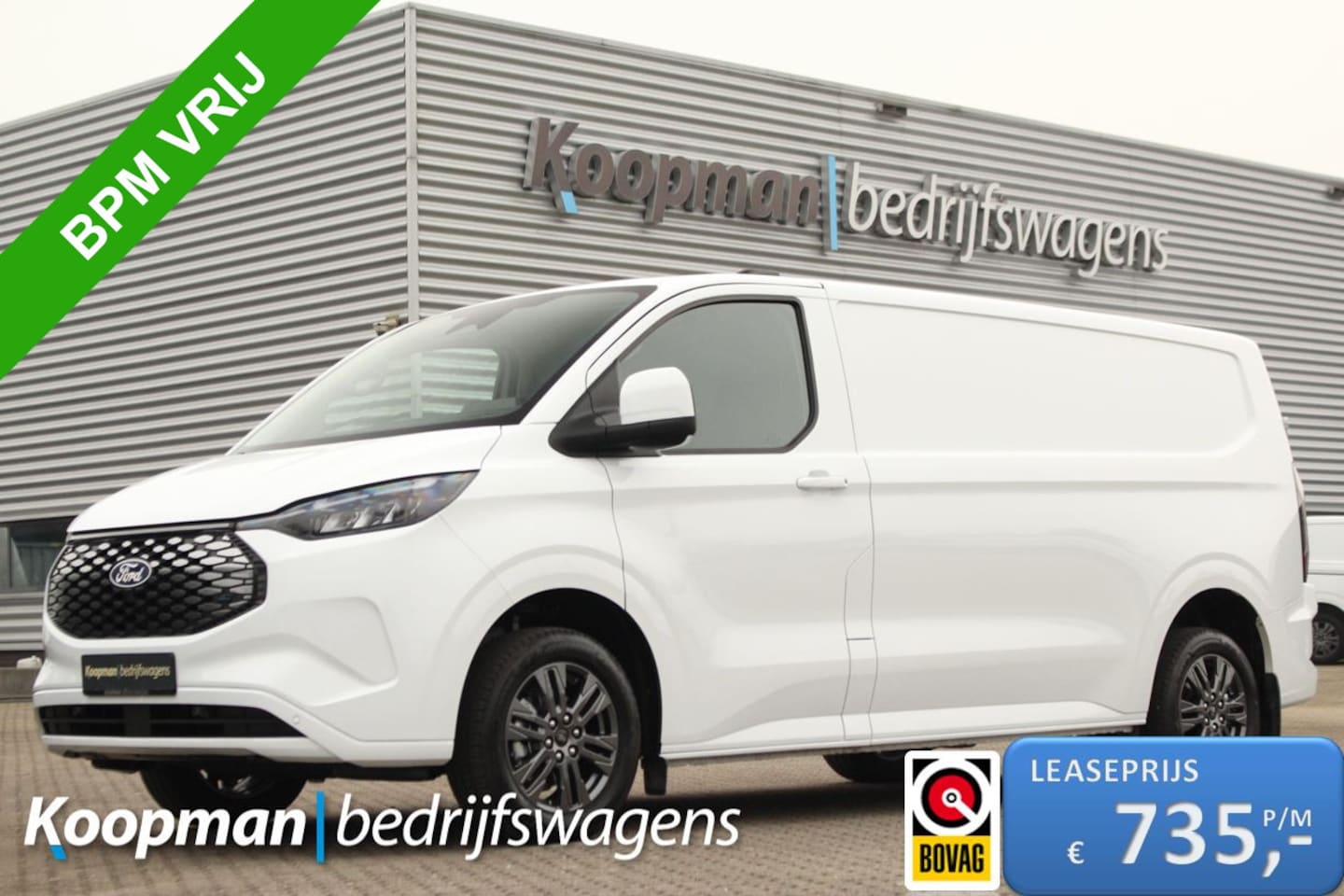Ford Transit Custom - E-Transit 340 L2H1 Limited | 71 kWh | 160kW/218pk | Stoel + Stuurverwarming | Camera | Car - AutoWereld.nl