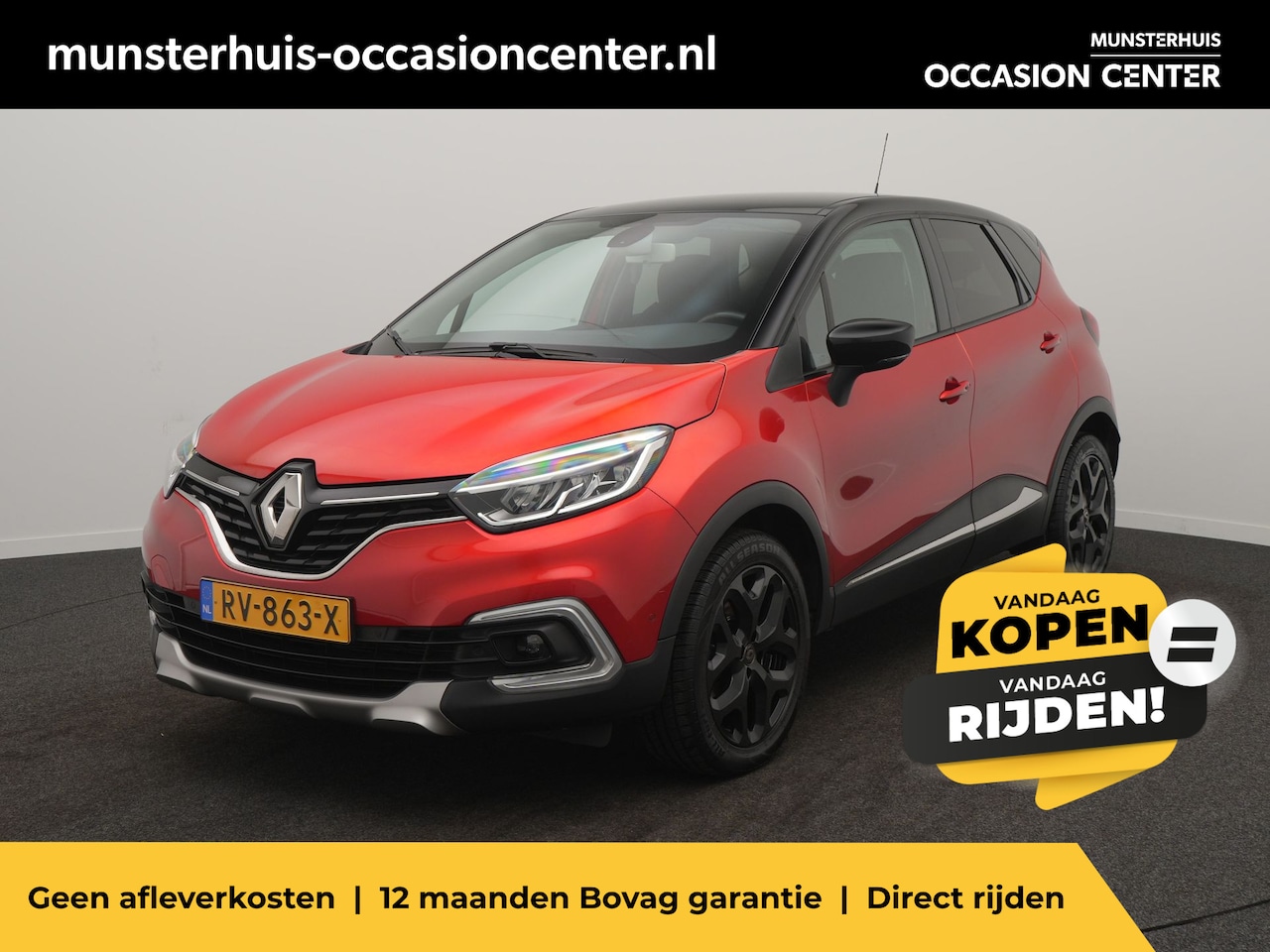 Renault Captur - TCe 120 EDC Intens - RIJKLAARPRIJS - Automaat - Zwarte velgen - All Seasonbanden - Achteru - AutoWereld.nl