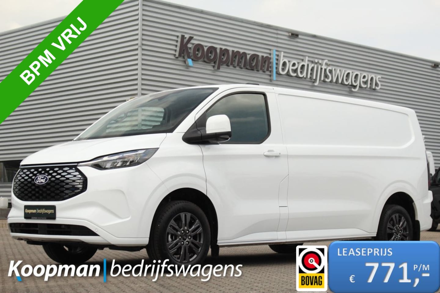 Ford Transit Custom - E-Transit 340 L2H1 Limited | 71 kWh | 160kW/218pk | Driver Assist | Adap. Cruise | Camera - AutoWereld.nl