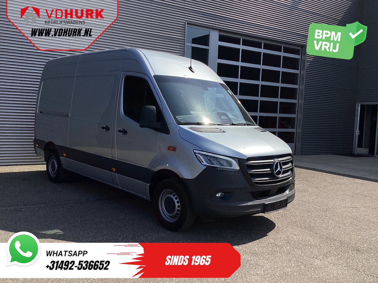 Mercedes-Benz Sprinter - 317 CDI Aut. L2H2 LED/ Gev.Stoel/ Navi/ 270Gr.Deuren/ Stoelverw./ Cruise/ Camera/ PDC - AutoWereld.nl