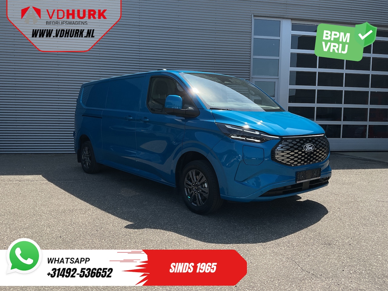 Ford Transit Custom - E-Transit 218 pk 330 km WLTP L2 Limited B&O/ Adapt.Cruise/ Elek.Trekhaak/ Standkachel/ Sto - AutoWereld.nl