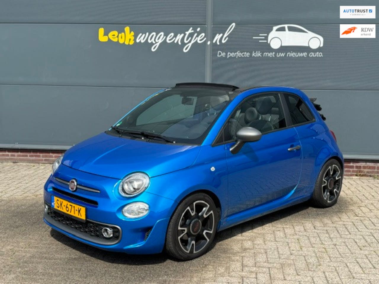 Fiat 500 C - 0.9 Turbo Sport Cabrio *navi *carplay *climate - AutoWereld.nl