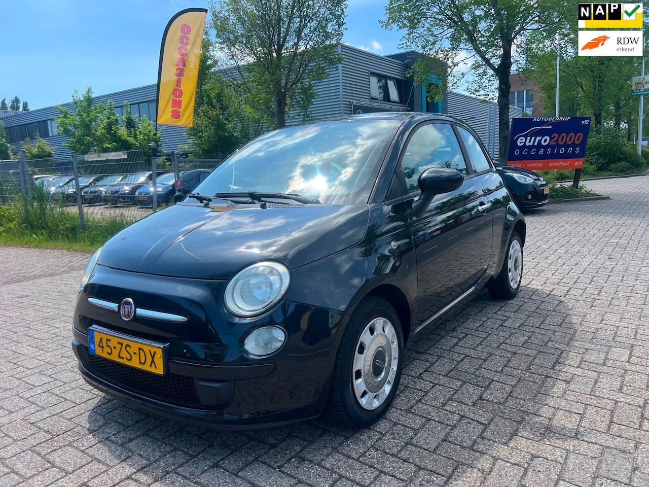 Fiat 500 - 1.2 Pop - Airco - Zwart - Nieuwe Apk - AutoWereld.nl
