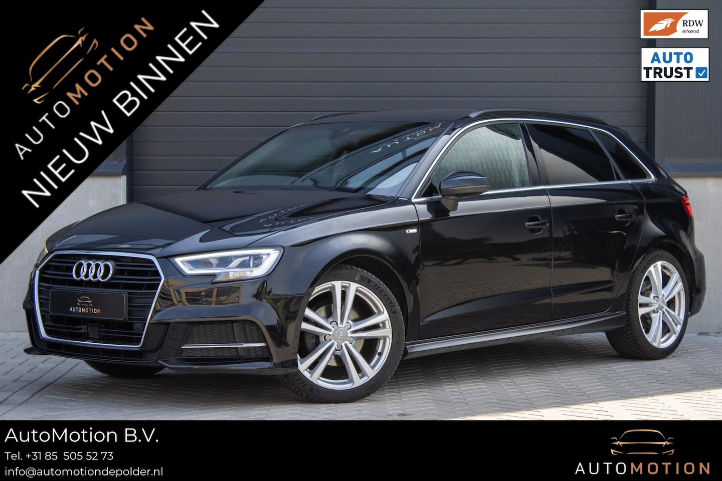 Audi A3 Sportback - 1.4 TFSI CoD Sport S Line Edition Stoelverwarming ACC Stoelverwarming Keyless Dodehoek - AutoWereld.nl