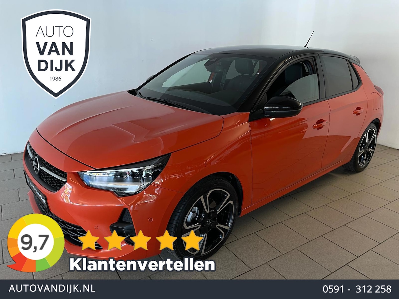 Opel Corsa - 1.2 GS Line AUTOMAAT PANO LEDER STOELMASSAGE STOELVERWARMING APPLE CARPLAY AUT.AIRCO - AutoWereld.nl