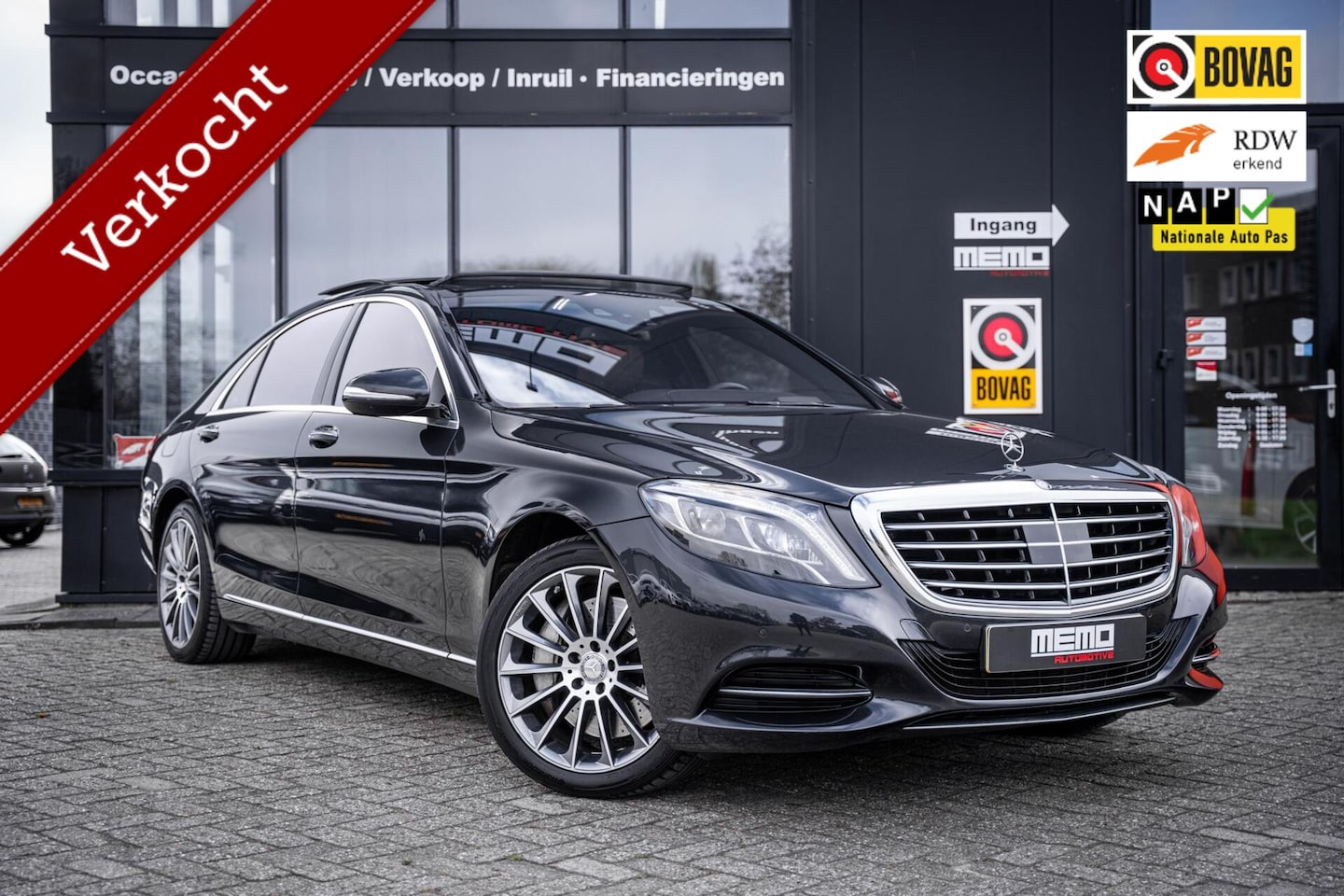 Mercedes-Benz S-klasse - S500 HYBRID*LANG*MASSAGE*NAP*BURMESTER*PANO - AutoWereld.nl