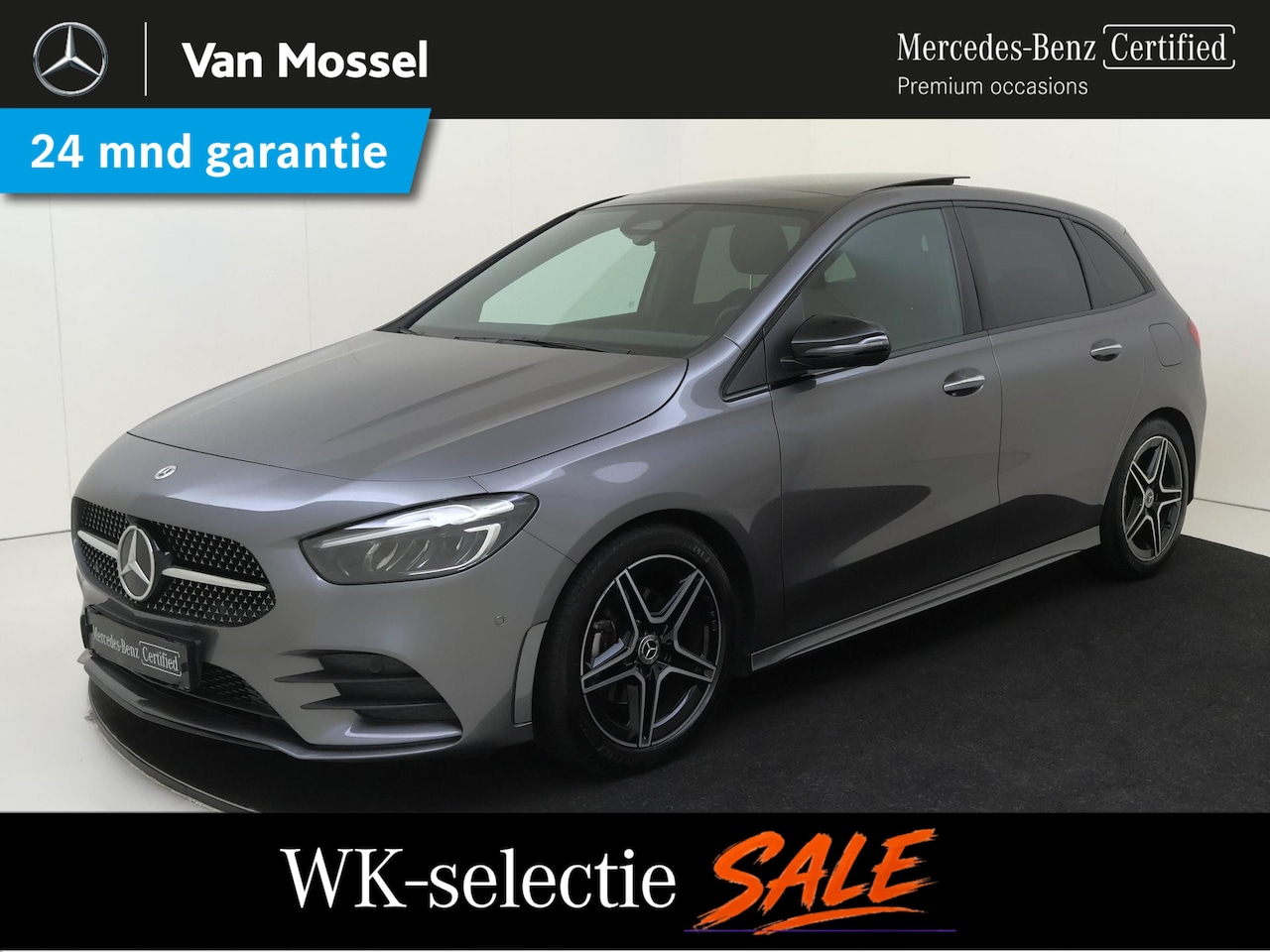 Mercedes-Benz B-klasse - 200 AMG Line Panoramadak / Keyless / Nightpakket / Parkeercamera / Elektr. Trekhaak / Sfee - AutoWereld.nl