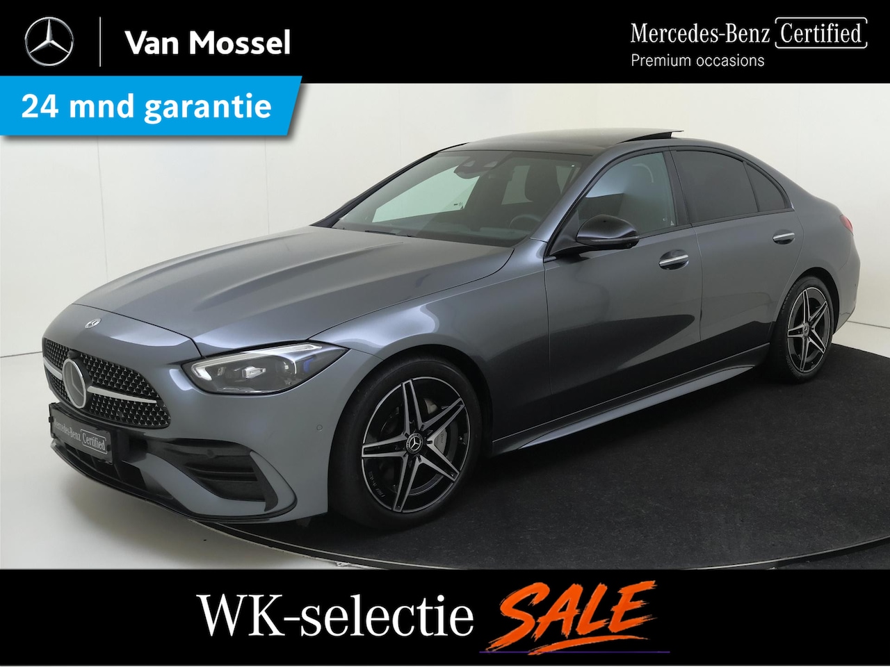 Mercedes-Benz C-klasse - 200 AMG Line / Premium Plus/ Night/ Head Up/ Burmester 3D/ Massage/ Digital Light/ Memory - AutoWereld.nl