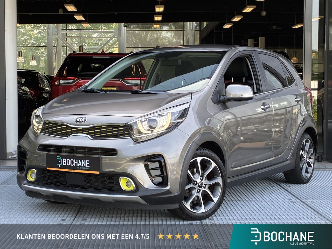 Kia Picanto - 1.0 T-GDI X-Line | verwarmbare voorstoelen en stuur | Full Map Navigatie | Achteruitrijcam - AutoWereld.nl