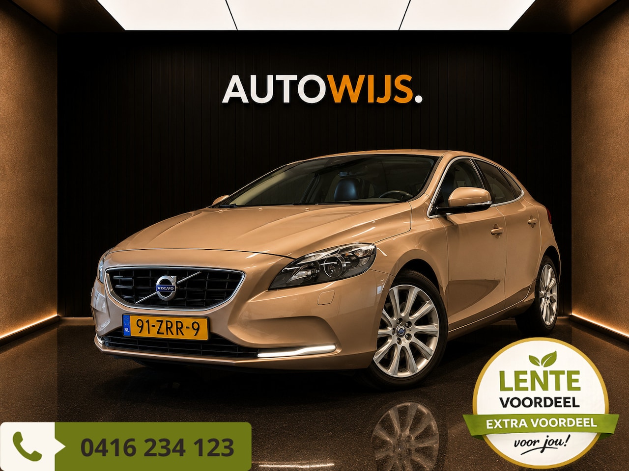 Volvo V40 - 1.6 T4 Summum|LEDER|AUT|CAMERA|NL AUT|CRUISE - AutoWereld.nl