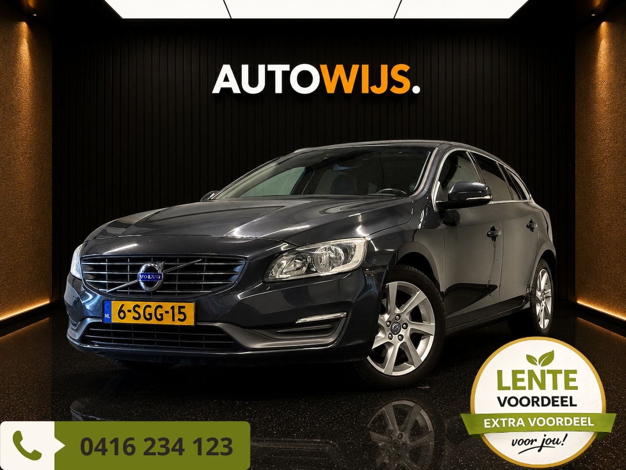 Volvo V60 - 1.6 T3 Momentum|AUT|NL AUTO|NAVI|PDC|GOED ONDERHOUDEN - AutoWereld.nl