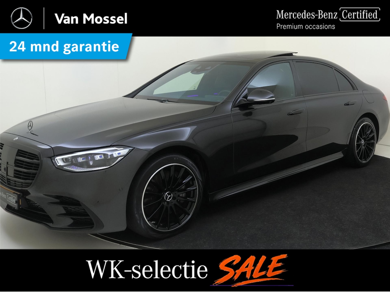 Mercedes-Benz S-klasse - 450 e Lang AMG Line / Premium/ Panoramadak/ Burmester 3D/ 20 inch/ Tablet achter/ El stoel - AutoWereld.nl