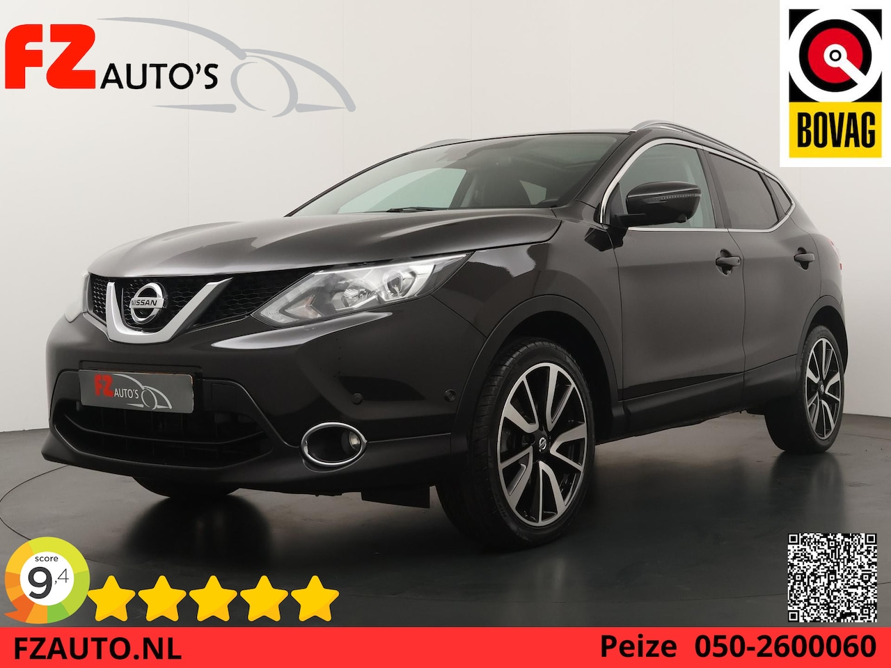 Nissan Qashqai - 1.2 Tekna - Panoramadak - Leder - Navigatie - Trekhaak - AutoWereld.nl