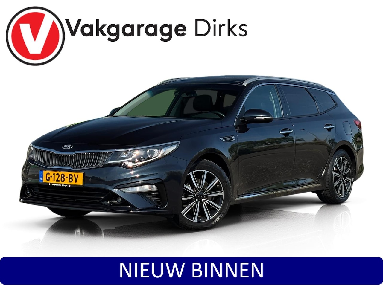 Kia Optima Sportswagon - 1.6 T-GDI DynamicPlusLine ✅ Pano ✅ Trekhaak ✅ H/K - AutoWereld.nl