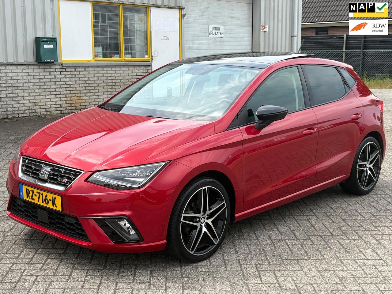 SEAT Ibiza - 1.5 TSI 150 PK 6 BAK Bj 2018 FR Sport TIK IN DE MOTOR Ecc Pano Navi Adaptive-Cruise Keyles - AutoWereld.nl