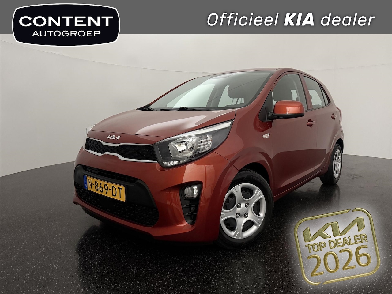 Kia Picanto - 1.0 MPi 67pk 4-zits ComfortLine | Cruise Control | Airco - AutoWereld.nl