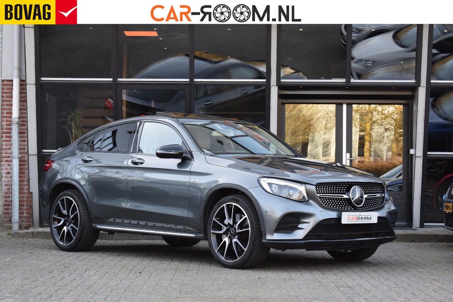 Mercedes-Benz GLC-klasse Coupé - AMG 43 4MATIC Pano Lane 360C Keyless Burmester - AutoWereld.nl