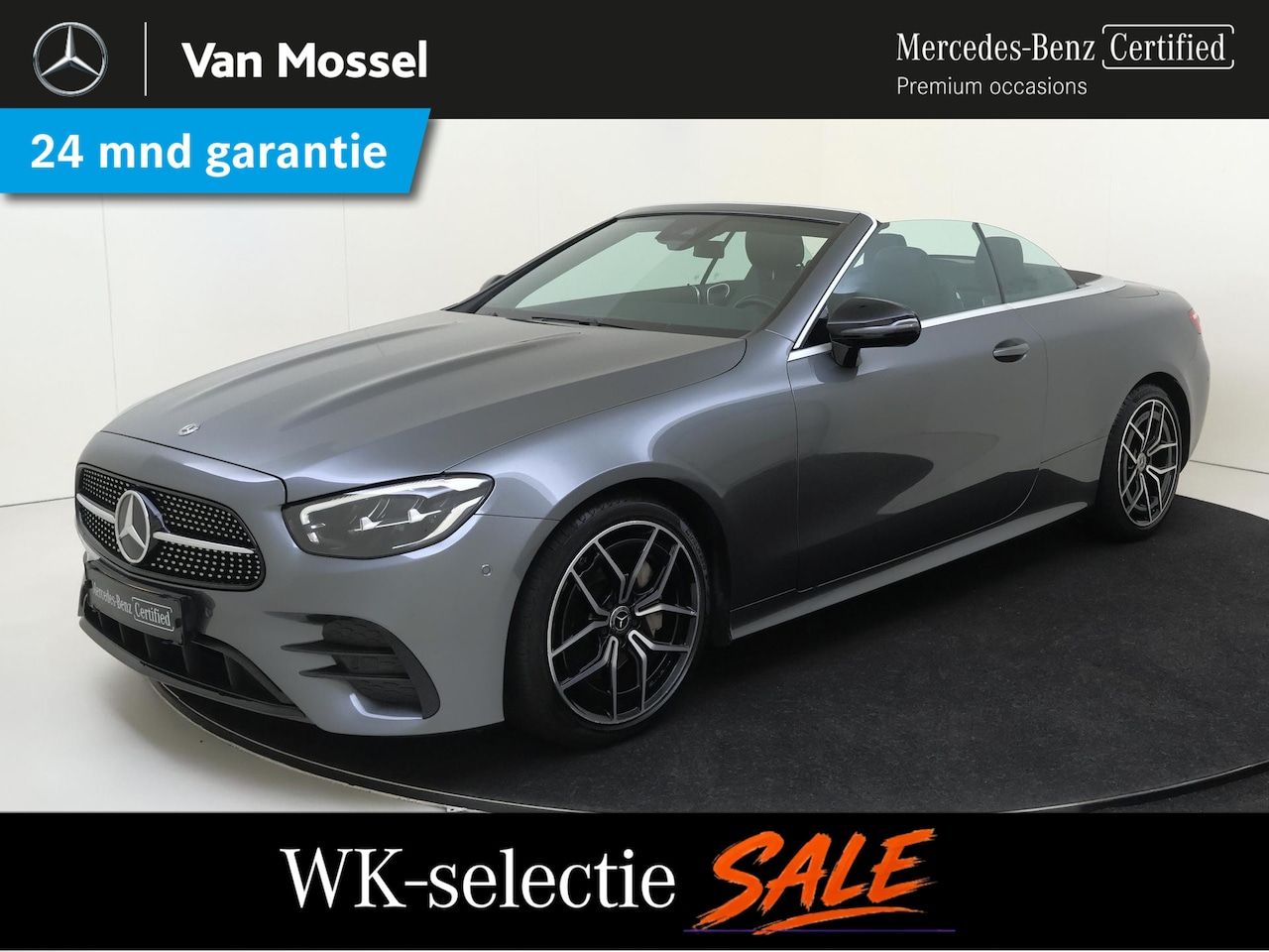 Mercedes-Benz E-klasse Cabrio - 200 AMG Line Parkeercamera / Sfeerverlichting / Airscarf / Stoelverwarming / - AutoWereld.nl