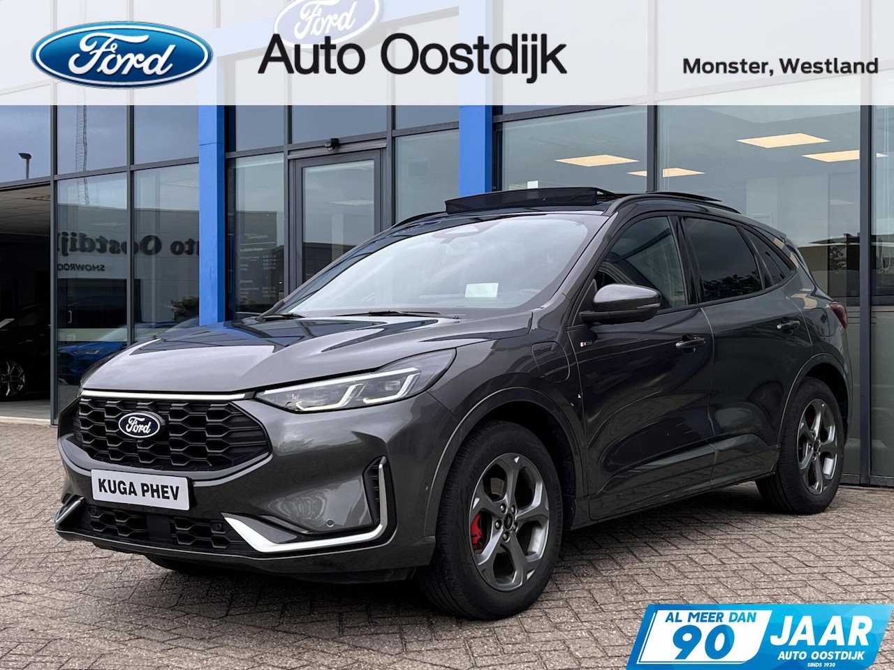 Ford Kuga - 2.5 PHEV ST-Line X 243PK Elek. Trekhaak Panodak AGR Stoelen Adaptieve Cruise 2100KG Trekge - AutoWereld.nl
