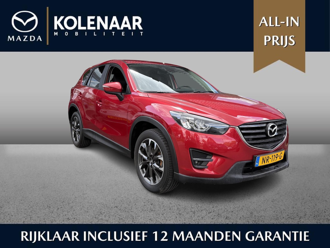 Mazda CX-5 - 2.0 SkyActiv-G 165 GT-M Line 2WD Trekhaak|Cruise Control|Memory|Leder|Keyless - AutoWereld.nl