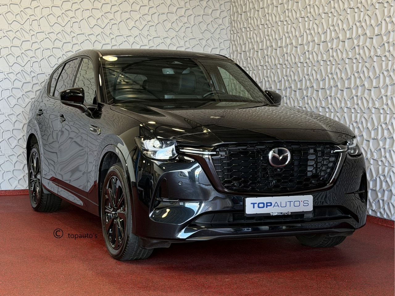 Mazda CX-60 - 2.5 e-SkyActiv PHEV HOMURA ELEK.STOEL PANO SCHUIFDAK STOEL/STUUR.VERW/VENTILATIE HEADUP AW - AutoWereld.nl
