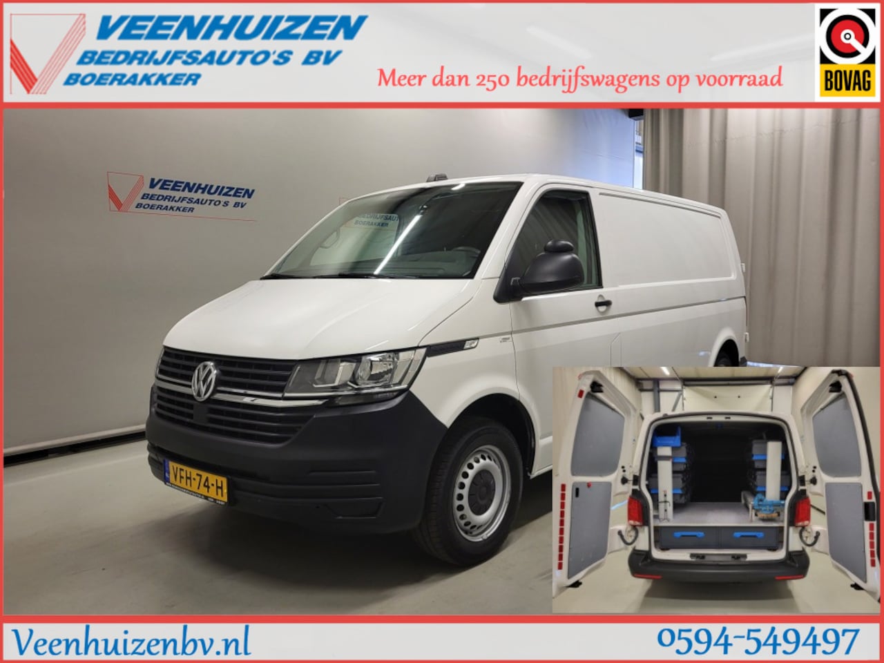 Volkswagen Transporter - 2.0TDI L2/H1 Inrichting Euro 6! - AutoWereld.nl