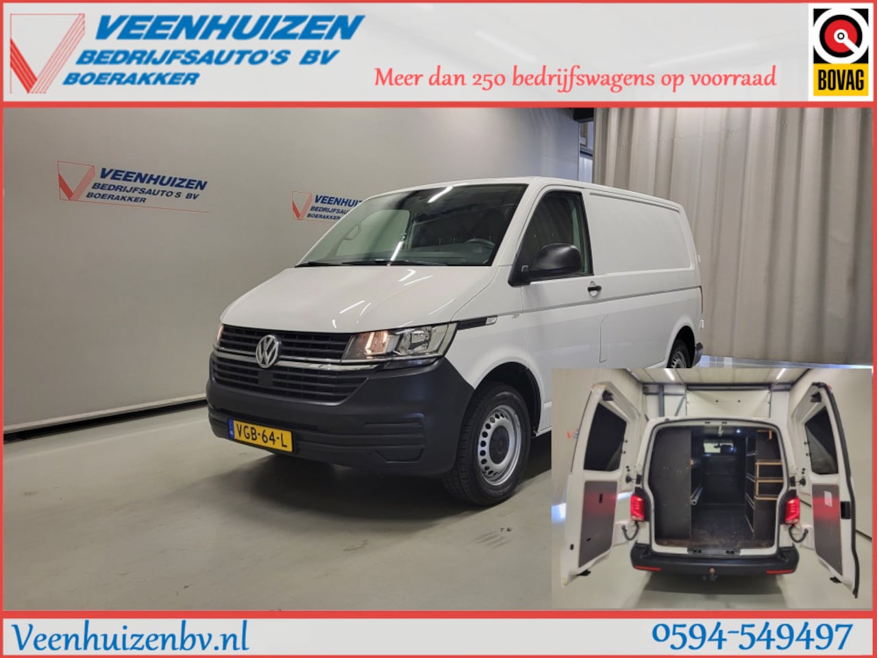 Volkswagen Transporter - 2.0TDI Inrichting Trekhaak Euro 6! - AutoWereld.nl