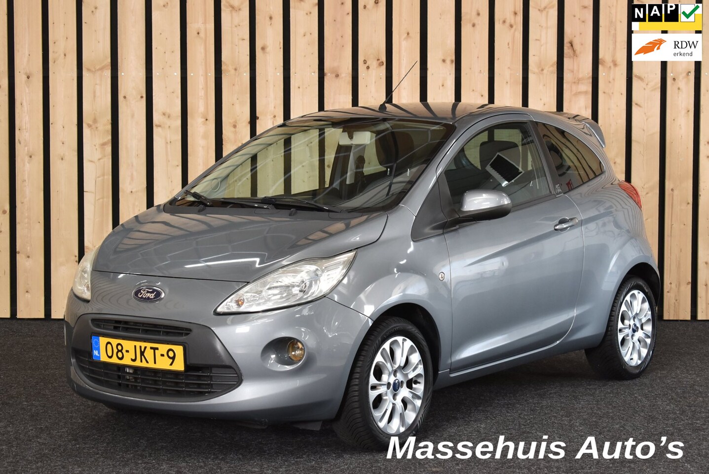 Ford Ka - 1.2 Titanium 127dkm Airco Lm-velgen NL-auto Goed onderhouden Nwe APK - AutoWereld.nl