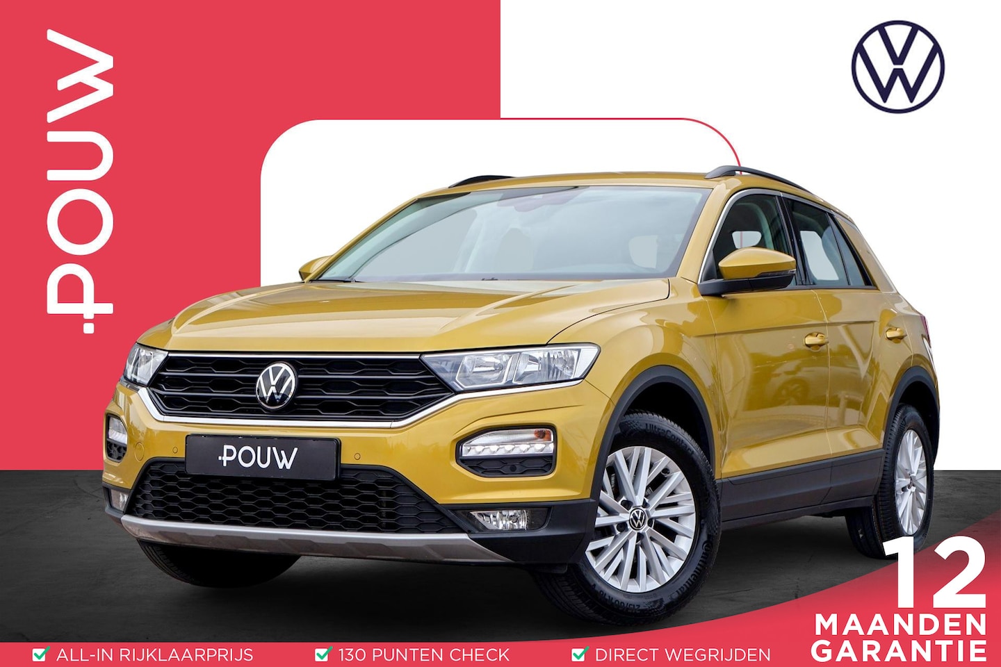 Volkswagen T-Roc - 1.0 TSI 110pk Style | Trekhaak | Navigatie | PDC | Adaptive Cruise - AutoWereld.nl