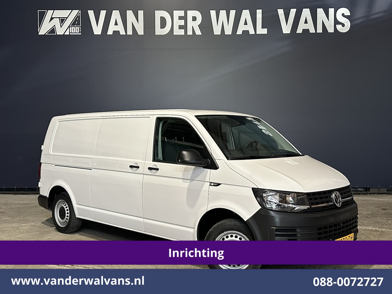 Volkswagen Transporter - 2.0 TDI 102pk L2H1 Inrichting Euro6 Airco | Cruisecontrol Bijrijdersbank - AutoWereld.nl