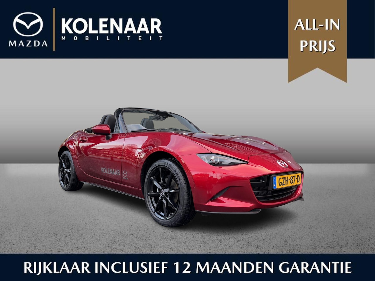 Mazda MX-5 - 1.5 Sky-G 132 Exclusive-Line Black Pack/Navi/ECC/Keyless/17 inch LMV Black - AutoWereld.nl
