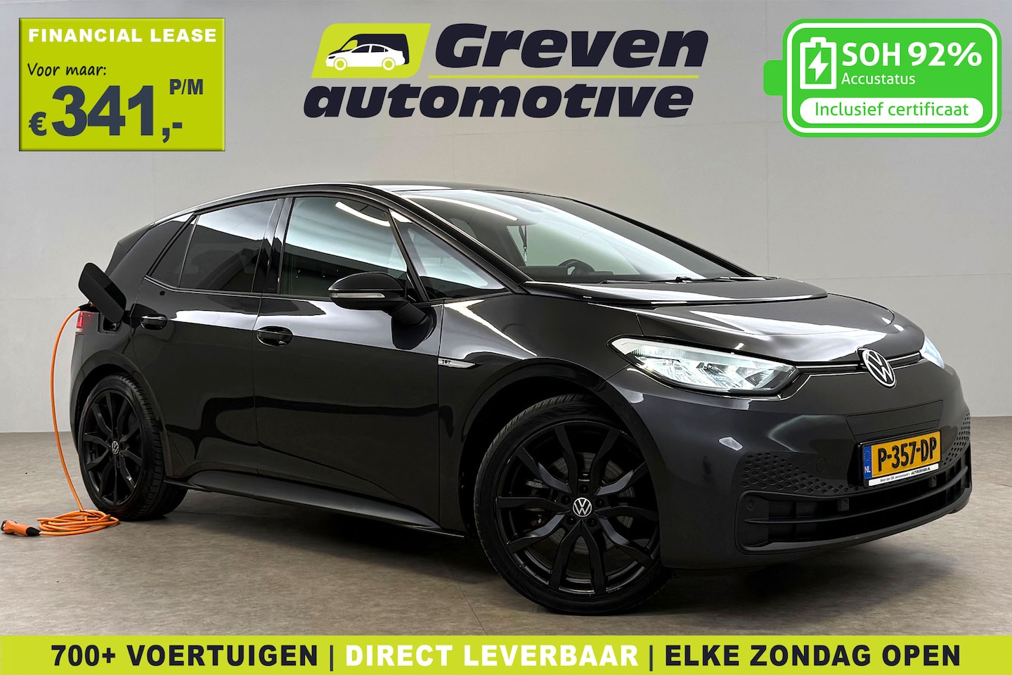 Volkswagen ID.3 - 58KWH First Black Edition | Snelladen | SOH 92% | Virtual | Sfeer | Adap. Cruise | Trekhaa - AutoWereld.nl