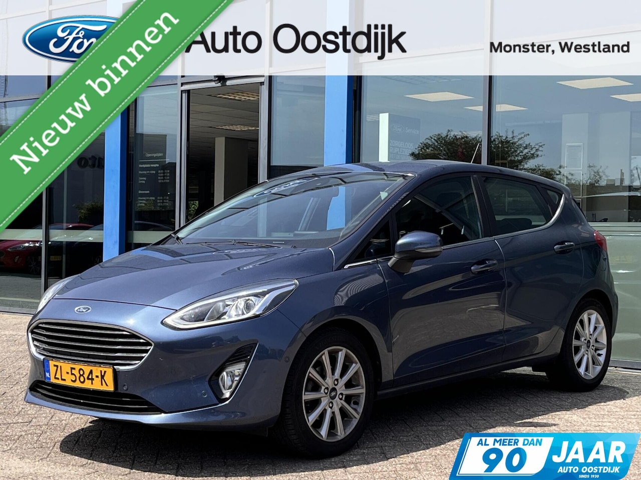 Ford Fiesta - 1.0 EcoBoost Titanium 100PK Winterpack Cruise Camera Carplay-Navi Radio/CD Speler Parkeers - AutoWereld.nl