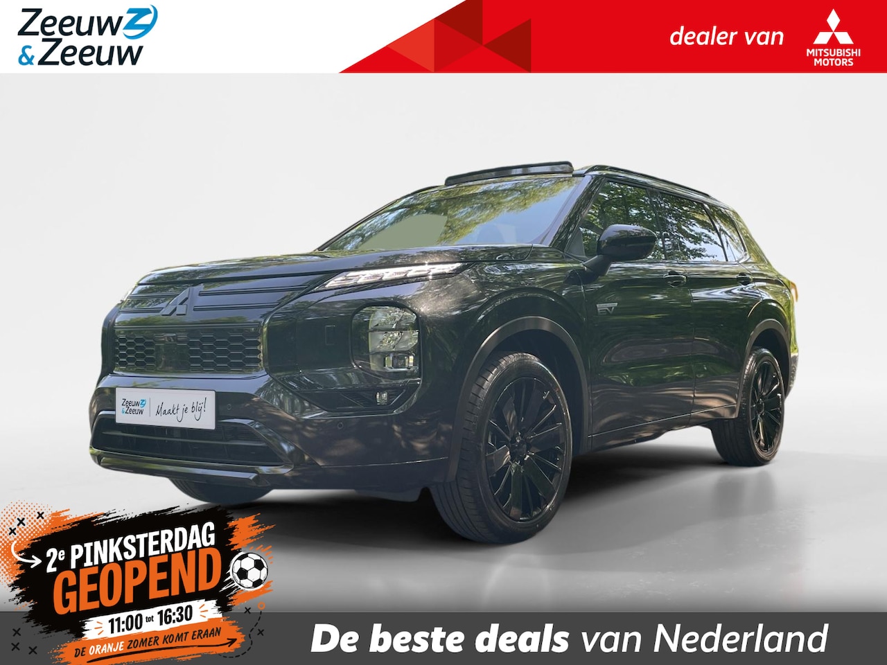 Mitsubishi Outlander - 2.4 PHEV Black Edition 2.4 PHEV Black Edition | 5000 EURO KORTING | ALLE OPTIES | DIRECT L - AutoWereld.nl