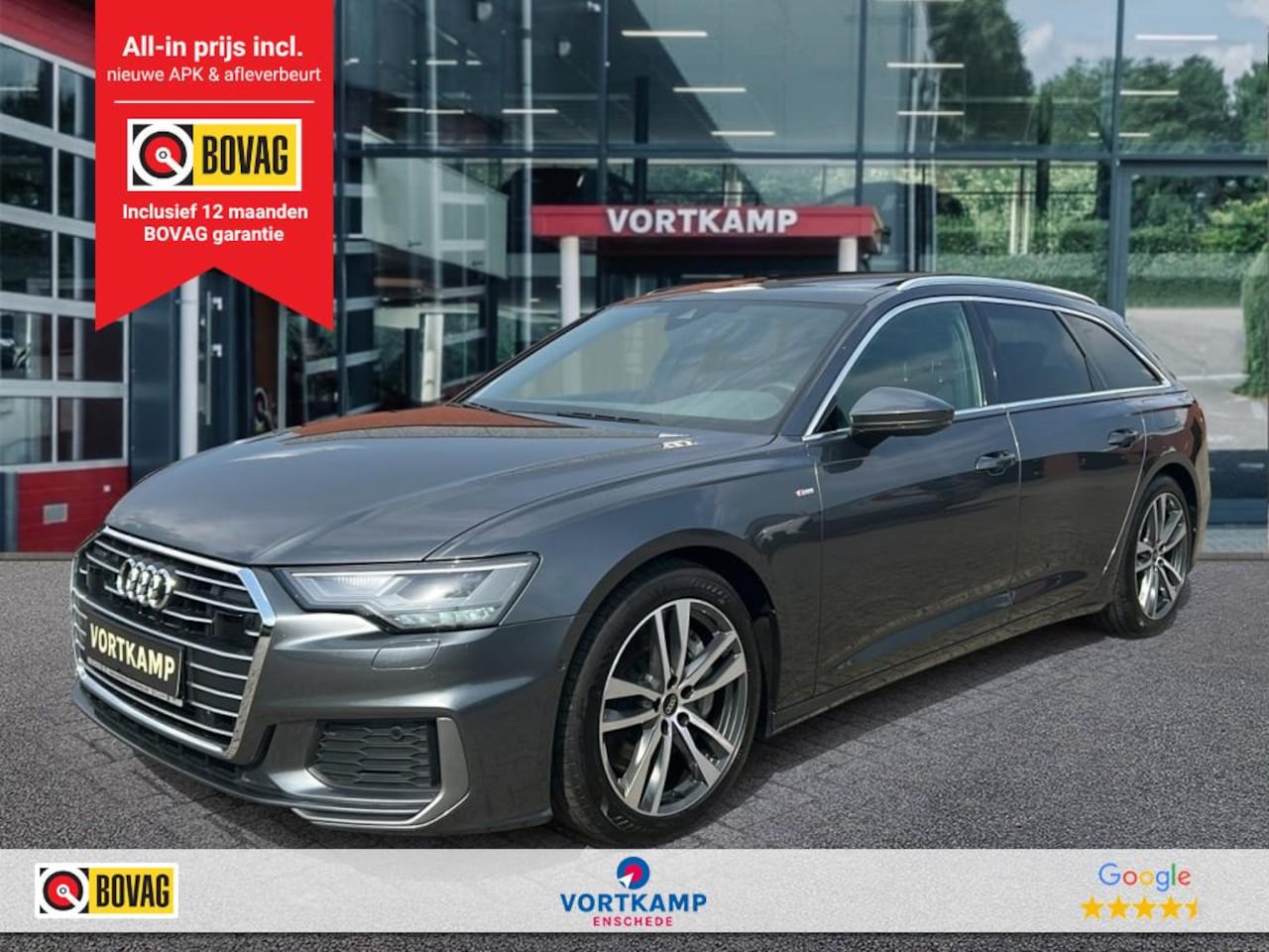 Audi A6 - 50 TFSIe QUATTRO S-LINE TREKHAAK/PANO-DAK/CAMERA/ELEK-KLEP/DIG-DASH/ACC - AutoWereld.nl