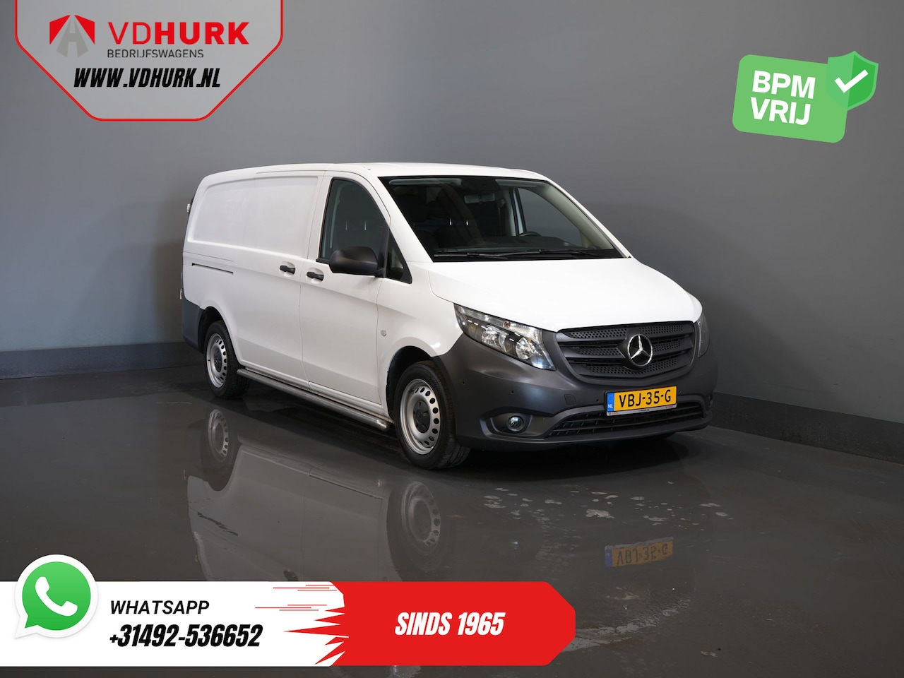 Mercedes-Benz Vito - 114 CDI Aut. L2 NL Auto/ Cruise/ Navi/ Camera/ Airco/ PDC/ Sidebars - AutoWereld.nl