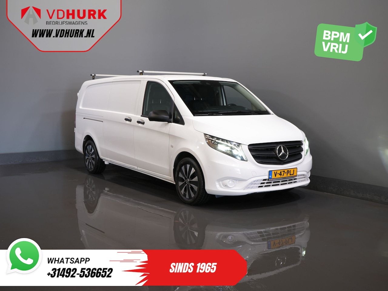 Mercedes-Benz Vito - 119 CDI Aut. XL L3 LED/ Standkachel/ Stoelverw./ Carplay/ Navi/ Camera/ PDC/ LMV/ Cruise/ - AutoWereld.nl