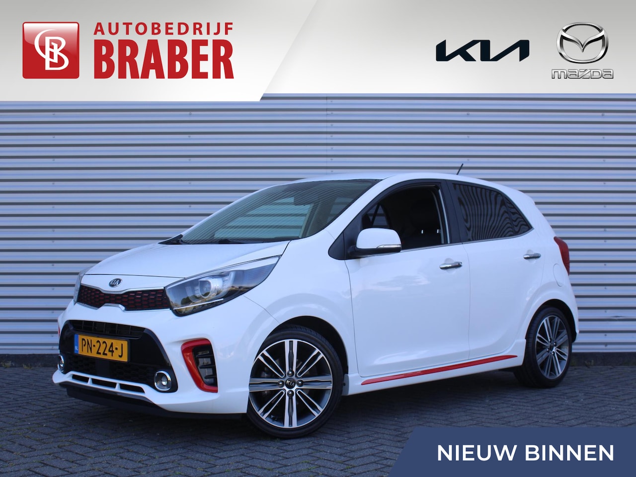 Kia Picanto - 1.2 CVVT GT-Line | Stuur-/stoelverwarming | 16" LM | Clima | Draadloze telefoonlader | Cam - AutoWereld.nl