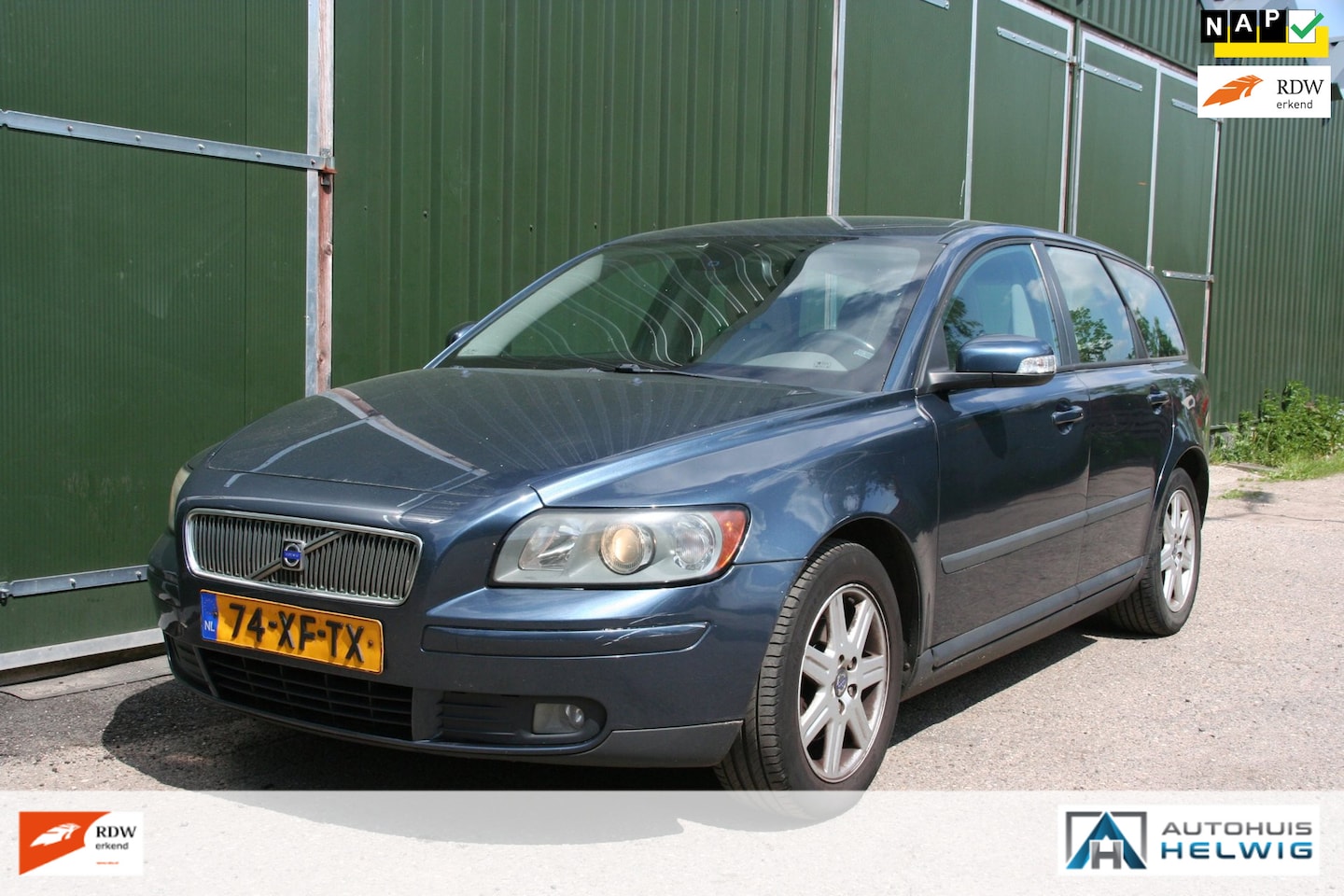 Volvo V50 - 1.8 Edition I 1.8 Edition I, LEER, AIRCO, NIEUWE APK JUNI 2027 - AutoWereld.nl