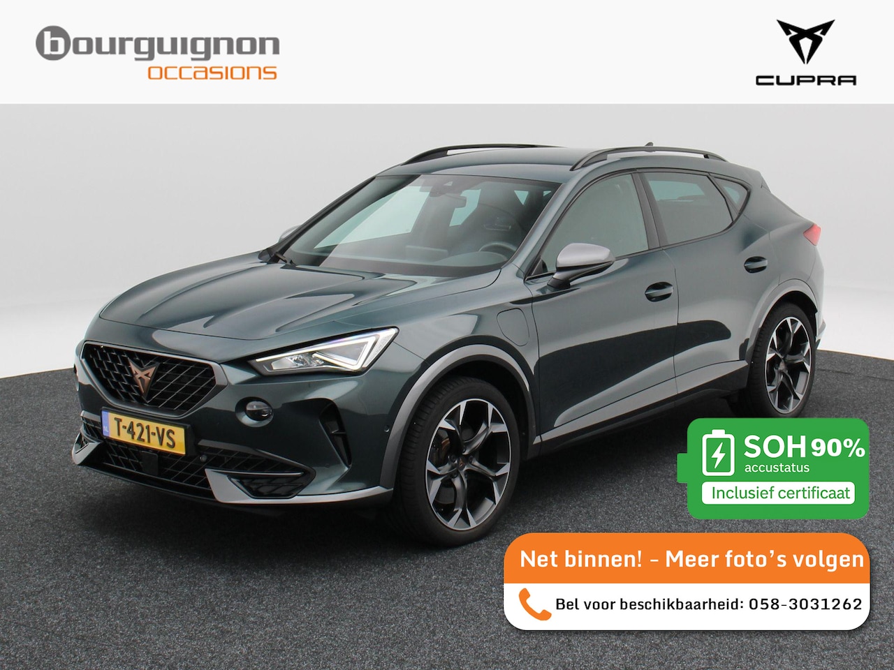 CUPRA Formentor - 1.4 e-Hybrid Performance 245 Pk Automaat | Stoel/Stuurverwarming | Camera | Adaptive Cruis - AutoWereld.nl