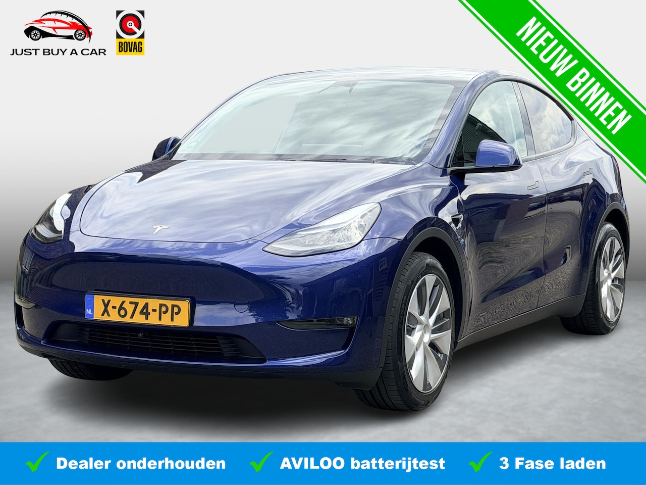 Tesla Model Y - Long Range AWD 75 kWh SOH 95,1% / 3x Beeldscherm / Full Self-Driving Capability ( € 7.500 - AutoWereld.nl